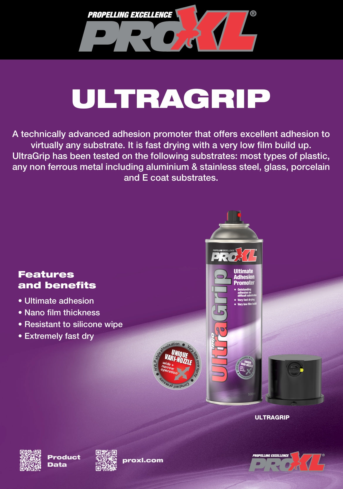 PROXL ULTRAGRIP AEROSOL (500ML)