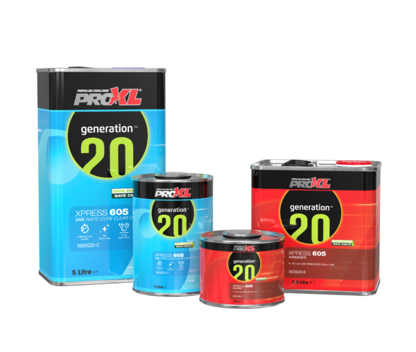PROXL GENERATION20 XPRESS605 VHS RAPID CLEAR COAT KIT 7.5ltr KIT