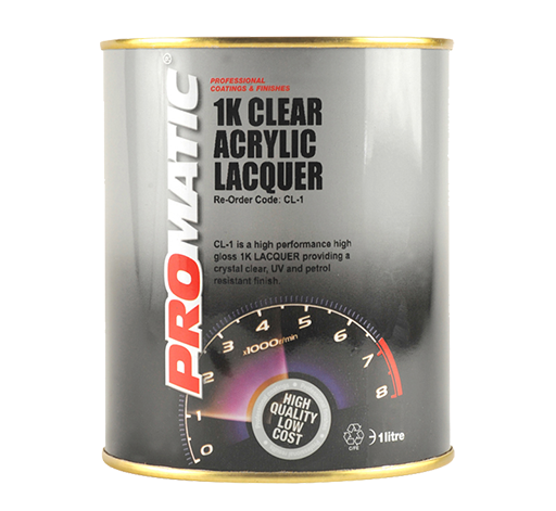 ProMatic 1K Clear Acrylic Lacquer (1lt)